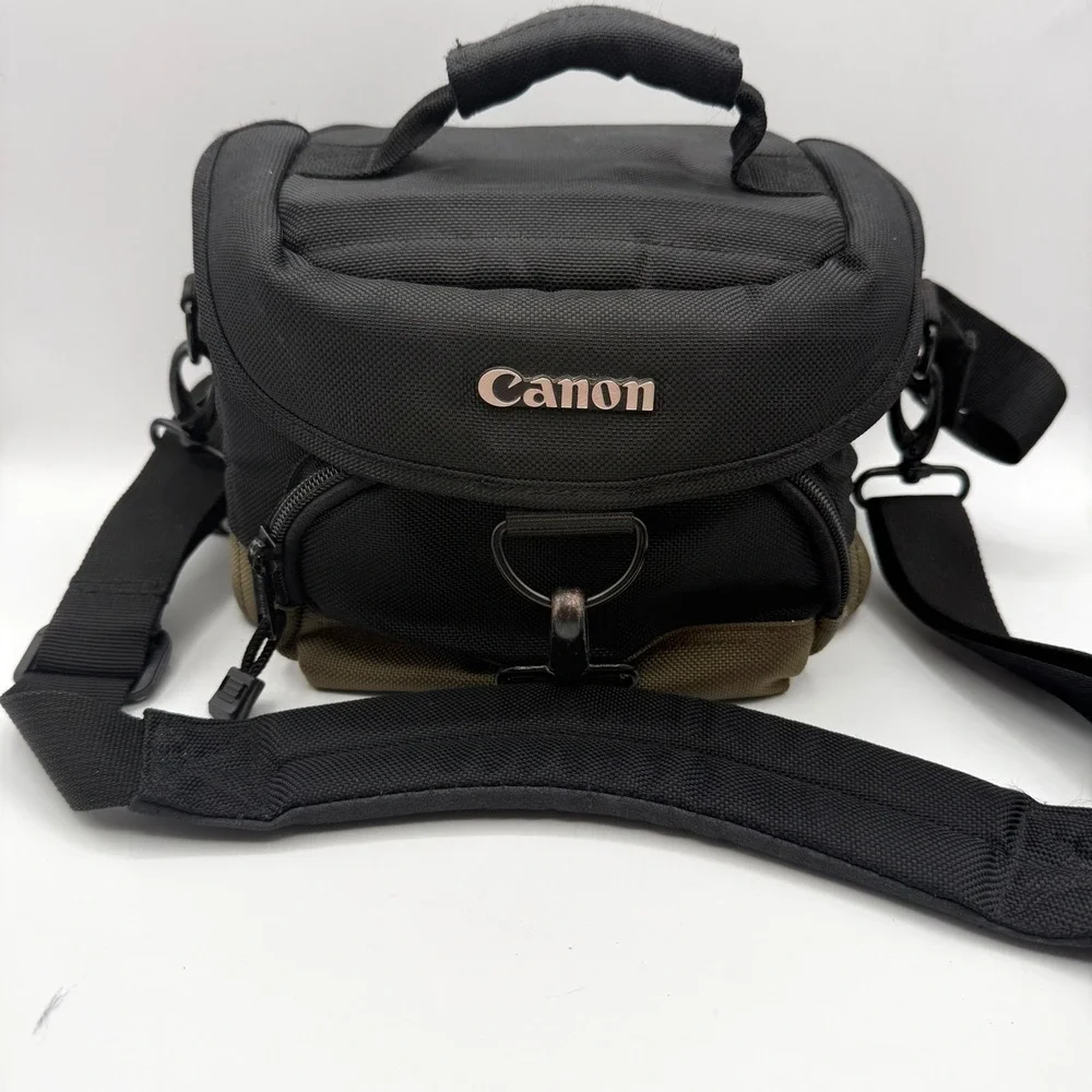 Canon 100EG Custom Gadget Bag Olive Green Nylon Padded DSLR Shoulder Case